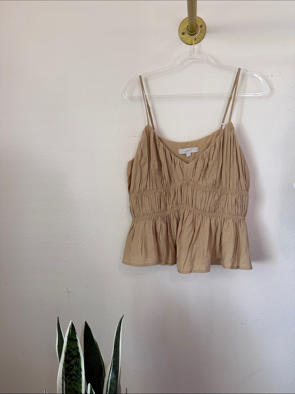 Loft Tan camisole NWT